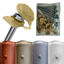 Carregar imagem no visualizador da galeria, Kit Vedação Fixação Parafuso Telhas Colonial Pvc 10 Un